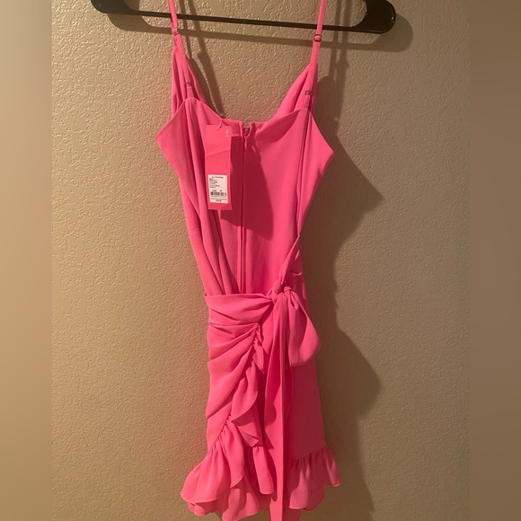 Lilly Pulitzer Pink Asymmetrical Bodycon Dress - Picture 2 of 5